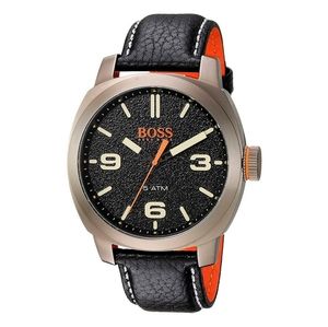 Hugo Boss Cape Town Black Leather Men's watch